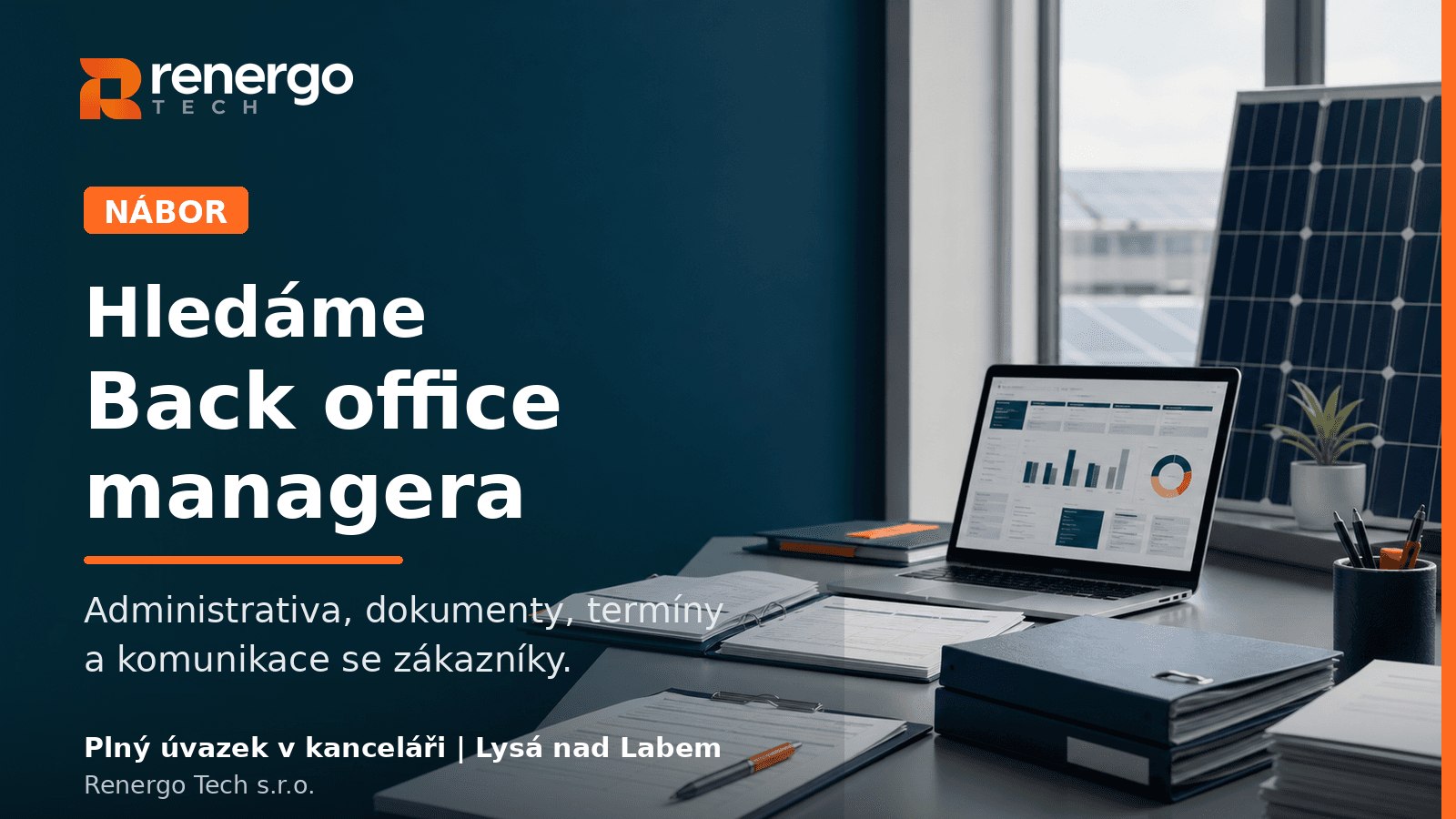 Back office manager / Asistentka vedení