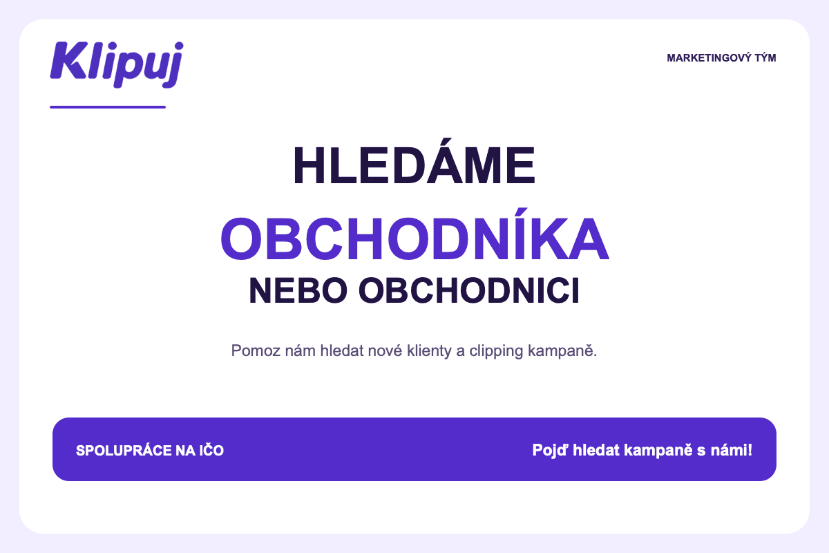 🤝 Hledáme parťáka nebo parťačku do obchodu!